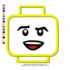 Lego Applique 26 Embroidery Design